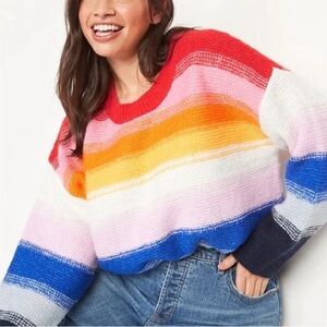 Colorful Striped Women's Sweater